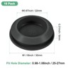 Unique Bargains Silicone Durable Waterproof Shock Absorption Mechanical Fasteners Black - 3 of 4