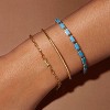 Tennis Bracelet for Women, 14K Gold Plated Cubic Zirconia Adjustable Slider Bracelets Trendy Jewelry Gift - 2 of 4