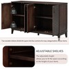 NicBex 4-Door Sideboard Cabinet Modern Minimalist Buffet Cabinet Console Table with Metal Handles for Living Room,Brown - 4 of 4