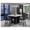 PAGED Bar Stools Set of 2, Modern Upholstered Counter Height Bar Chair with Back and Nailhead Trim for Bar, Kitchen, Dining Room - 2 of 4
