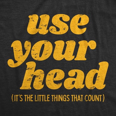 Мужские футболки Crazy Dog T-Shirts, Inc. Mens Funny T Shirts Use Your Head Sarcastic Graphic Novelty Tee for Men - Crazy Dog Men's T Shirt With Sarcastic Sayings Black S — фото 2