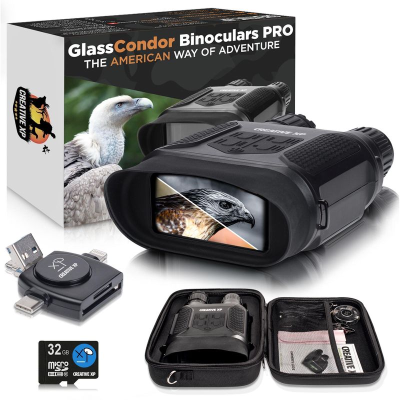 CREATIVE XP Night Vision Goggles - Military Tactical Thermal Binoculars w/ Infrared Lens - Digital Camera Recorder - GlassCondor Pro, 2 of 6