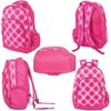 Pink Preppy Plaid Reinforced and Water Resistant Padded Laptop School Backpack - 2 of 3