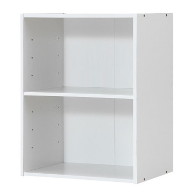Tangkula 2-Tier Storage Night Stand Open Display Shelf MDF End Table