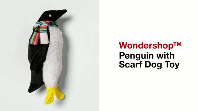 Penguin with Scarf Dog Toy - Wondershop&#8482;, 2 of 7, play video