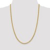 Black Bow Jewelry 3.75mm 14K Yellow Gold Solid Lightweight Flat Curb Chain Necklace - 2 of 4