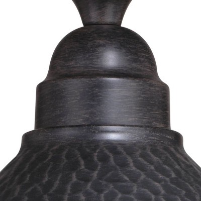 Outland Rustic 12'' Gold and Glass Indoor/Outdoor Ceiling Light
