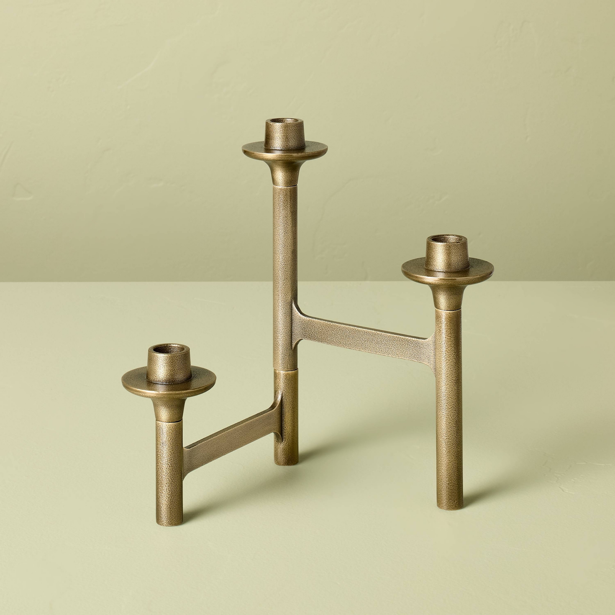 3ct Taper Brass Candelabra - Hearth & Hand™ with Magnolia