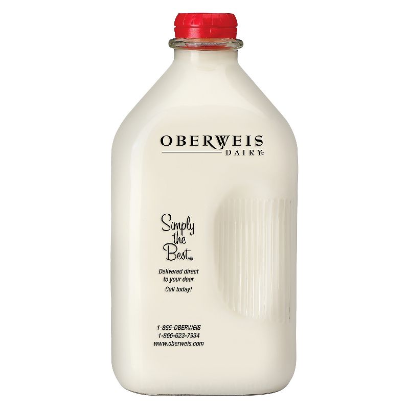 Oberweis 2% Milk - 0.5gal, 1 of 2