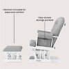 Child Craft Cozy Glider Rocker and Ottoman Set, Padded Cushion with Convenient Storage Pockets, Solid Wood Base & Frame - 3 of 4