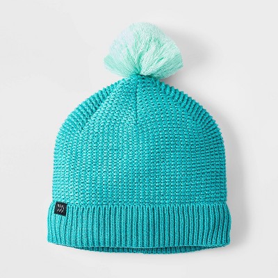 Girls' Cuffed Beanie - All in Motion™ Turquoise
