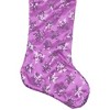 Northlight 19" Purple Sequin Snowflake Christmas Stocking with White Faux Fur Cuff - 4 of 4