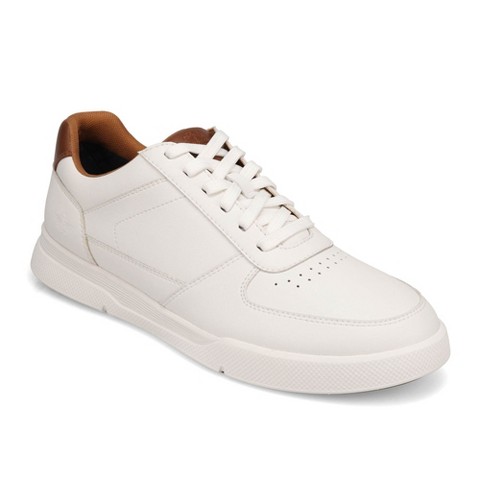 Dockers Mens Brad Casual Sneaker, White/Dark Tan, Size 10