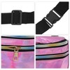 Unique Bargains Stylish Glossy Holographic Sports Waist Bag 1 Pc - 4 of 4