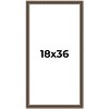 PosterPalooza | Panoramic Sculpted Silver Picture Frame - UV Acrylic, Foam Board Backing, Hanging Hardware - 2 of 4