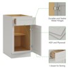 Kitchen Base Cabinet, Unassembled Cabinet with Adjustable Shelf without Top - 4 of 4