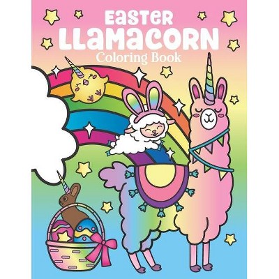 Easter Llamacorn Coloring Book - by  Nyx Spectrum (Paperback)