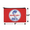 Shelby Mustang Patriotic Logo Makeup Cosmetic Bag Organizer Pouch - 4 of 4