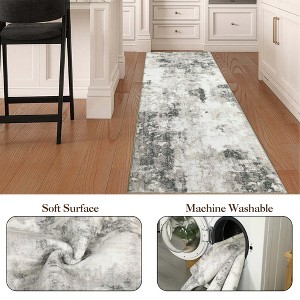 coucheta Machine Washable Area Rugs, Modern Abstract Soft Low Pile Non-Slip Stain Resistant Accent Carpet, for Living Room, Bedroom, Dining Room - 1 of 4