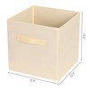 REGALWOVEN Collapsible Fabric Storage Bin with Handle for Organizing Clothes Books 2 Pcs - 4 of 4