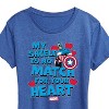 Women's - Marvel - Captain America My Shield Valentine Short Sleeve Graphic T-Shirt - 2 of 4