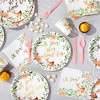 Sparkle and Bash 145-Piece Oh Deer Baby Shower Decorations for Girl with Party Plates, Napkins, Cups, Cutlery, Tablecloth, Serves 24 - 3 of 4