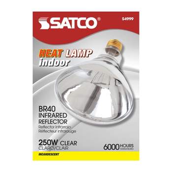 Satco 250 W BR40 Heat Lamp Incandescent Bulb E26 (Medium) Warm White (S4999) 1 pk