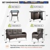 Gymojoy Sofa Patio Chair with Propane Fire Pit Table - 2 of 4