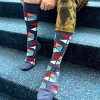 Hexagon Flag Banner Patterned Socks from the Sock Panda (Men's Sizes Adult Large) - 2 of 4