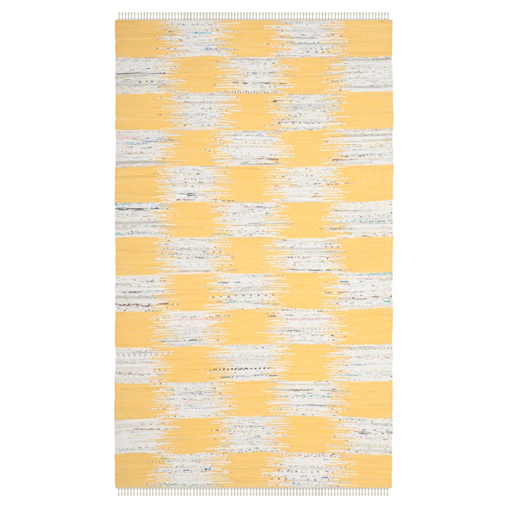 4'x6' Murphy Woven Rug Yellow/Multi - Safavieh