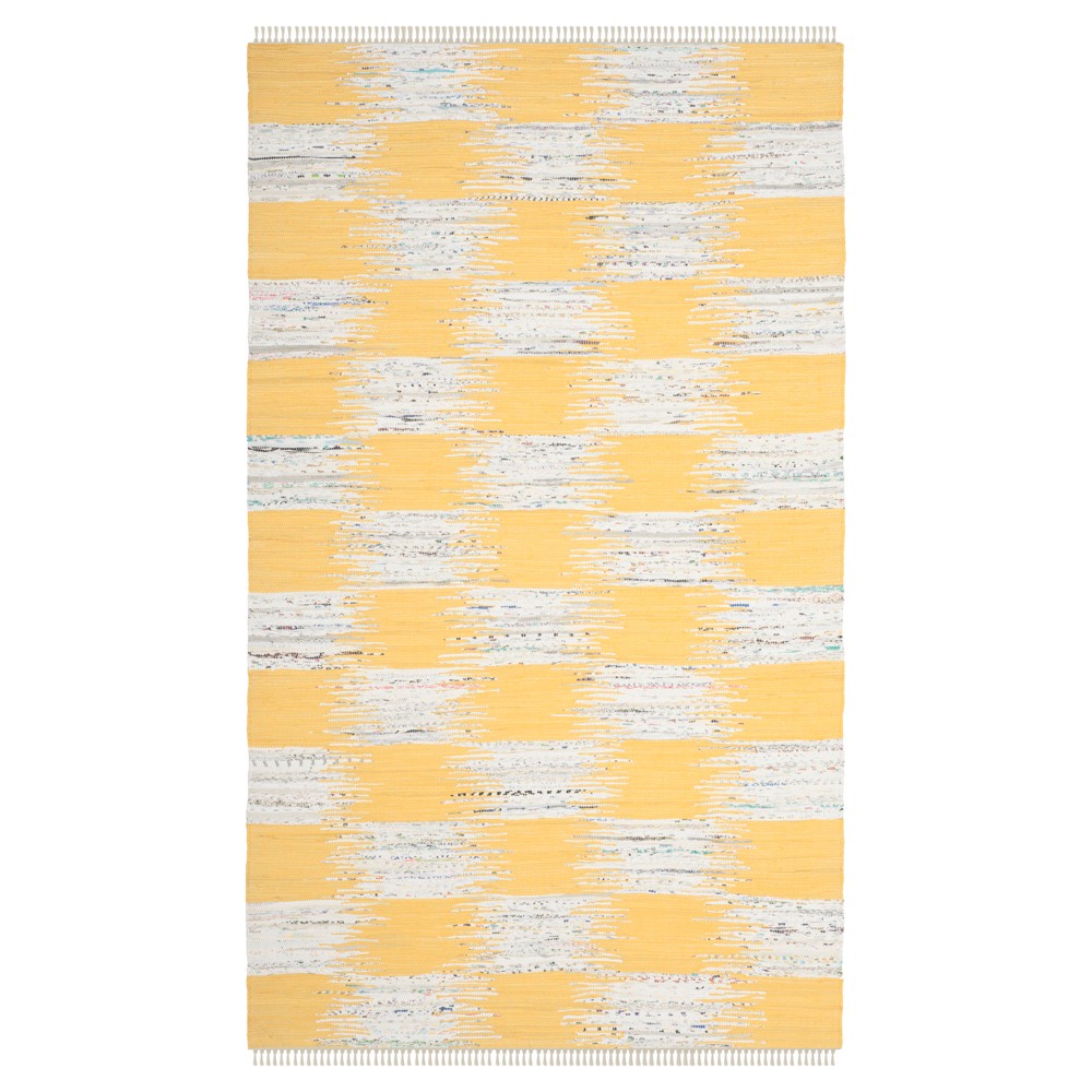 4'x6' Murphy Woven Rug Yellow/Multi - Safavieh