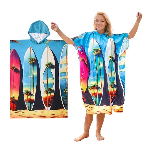 Tirrinia Fuuny Printed Beach Towels For Womens Mens Quick Dry Surf Cape Changing Towel One Size Fits All Target