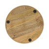 Saro Lifestyle Vintage Wood Design Charger Plate (Set of 4), 13", Brown - 2 of 4