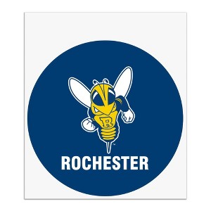 University of Rochester Primary Logo Automotive Car Window Locker Circle Bumper Sticker - 1 of 4
