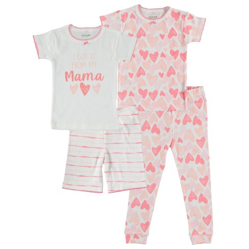 Short sleeve pajamas online baby girl