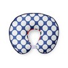 Bacati - 3 pc Chevron/Dots Nany Red Hugster Feeding & Infant Support Nursing PillowMixNMatch Navy/Red Nursing Pillow - 3 of 4