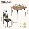 GOCAPTAIN Kitchen Table and Chairs Set, Dining Table Set for 2 with Chairs, 2-Person Kitchen Table Set, Dining Room Set for Apartments & Small Spaces - 2 of 4