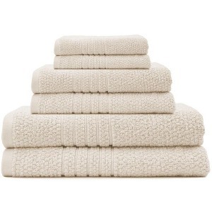 Espalma Softee 6-Piece elegant & stylish 100% Cotton Bath Towel Set - 1 of 3