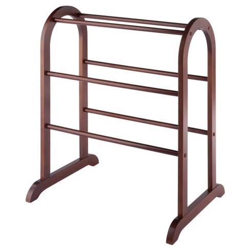 Eleanor Quilt Rack Antique Walnut Winsome Hardwood Stand For Linen Comforter Storage Target