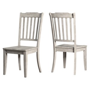 South Hill Slat Back Dining Chair (Set Of 2) - Antique White - Inspire Q