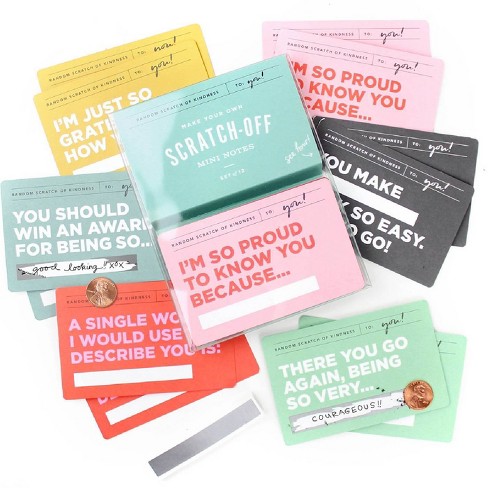 Assorted Trunk Scratch Off Mini Note Cards : Target