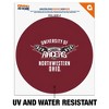 University of Northwestern Ohio Racers Logo Automotive Car Window Locker Circle Bumper Sticker - 2 of 4
