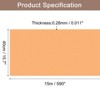 Unique Bargains Wallpaper, Peel and Stick Wallpaper Contact Paper Solid Color Vinyl Self-Adhesive Wall Paper Decorative Orange 590" x 15.7" - 2 of 4