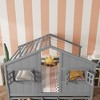 Whisen Full Size House Loft Bed with Roof, Windows, 4 Drawers and Guardrails for Children - 2 of 4