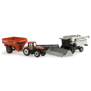 1/64 Harvesting Set Gleaner C62 Combine AGCO DT200 J&M 875 Grain Cart ERT16299 - 1 of 2