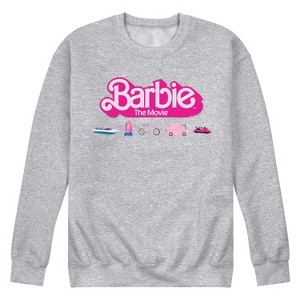 Men's - Barbie - Barbie Transportaion Vehicles Graphic Fleece Sweatshirt - 1 of 4