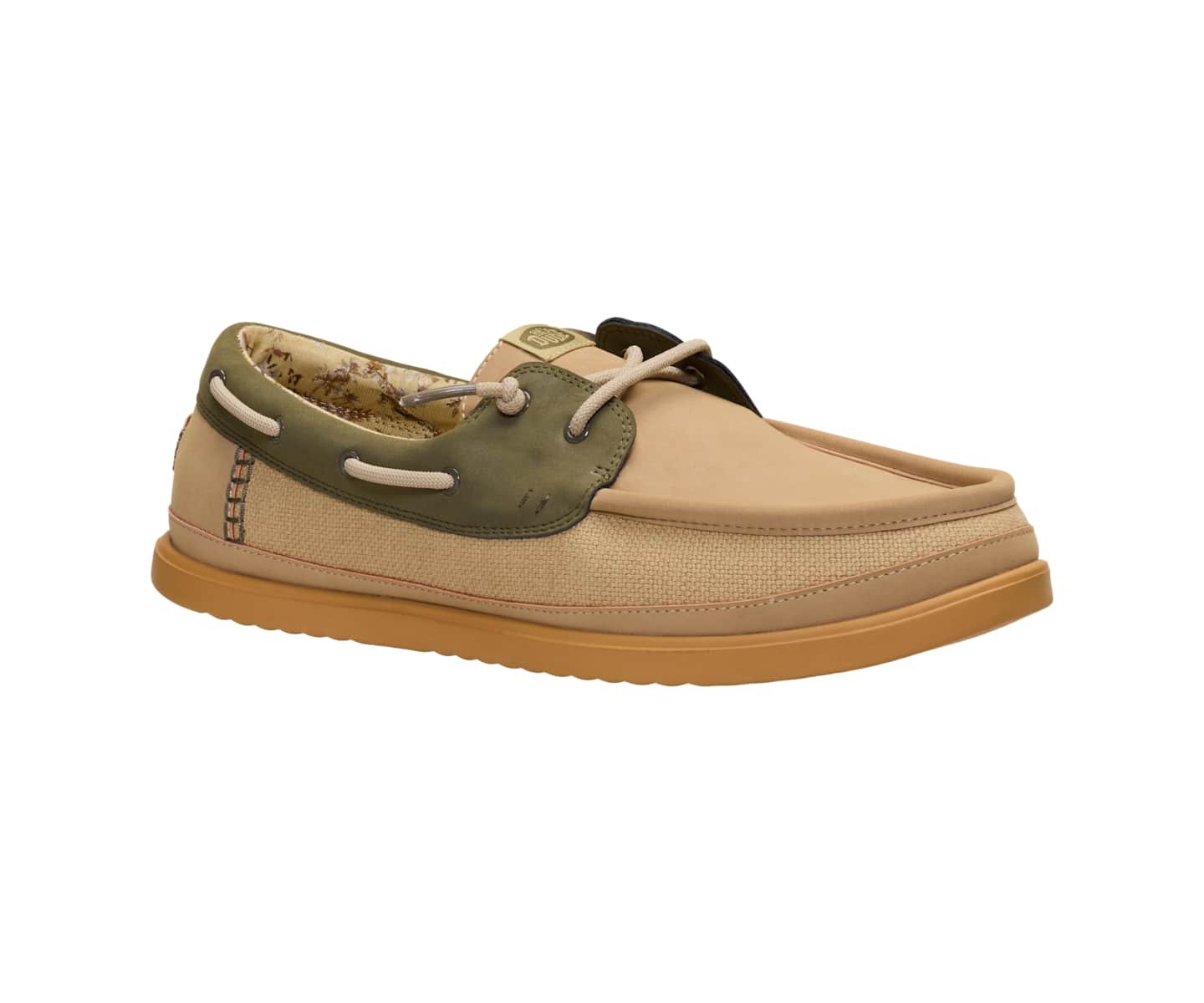 HEYDUDE Men Harbor Lo Craft Summer, Craft Olive Grey, 11, цвет: Оливковый — фото 4
