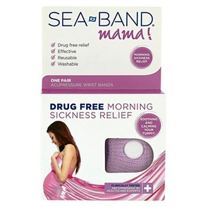 Seaband Mama Morning Sickness Relief Acupressure Wrist Bands - 1 Pair - 1 of 3