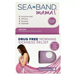 Seaband Mama Morning Sickness Relief Acupressure Wrist Bands - 1 Pair