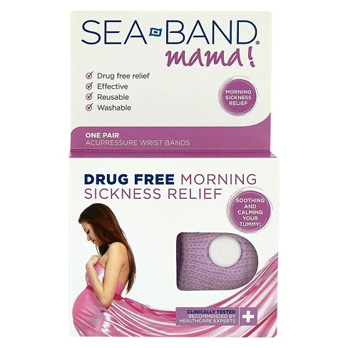 Seaband Mama Morning Sickness Relief Acupressure Wrist Bands - 1 Pair - image 1 of 3